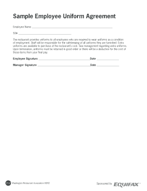 Employee Uniform Agreement PDF