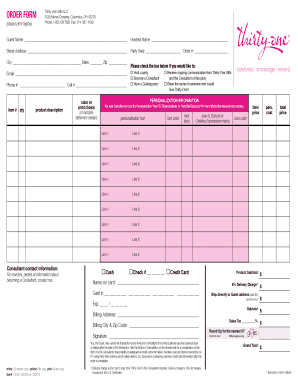 Thirty One Tax Form