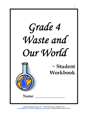 Grade 4 Waste and Our World Abdaleykluin Weebly Com  Form