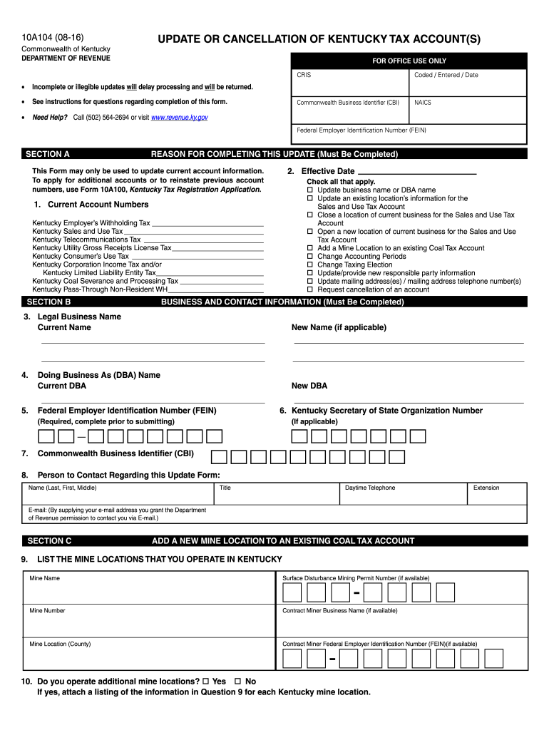 Get and Sign 10a104  Form 2016-2022