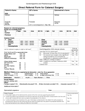 Cataract Referral Template Cambsphn Nhs Uk Cambsphn Nhs  Form