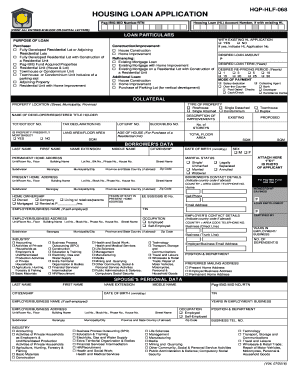 Housing Account Number  Form