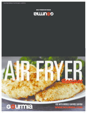 Gourmia Air Fryer Recipe Book PDF  Form