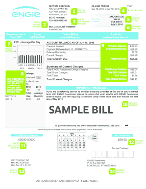GDFSE 0164 Sample Bill Update  Form