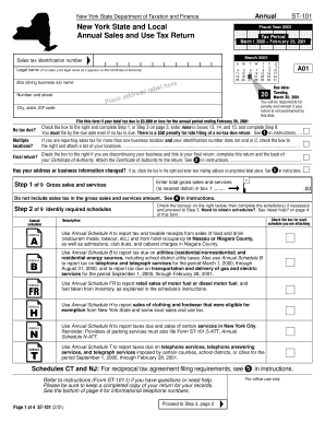 Nys Sales Tax Form St 101