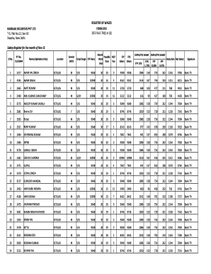 Rakshak Security Pvt Ltd Salary Slip  Form