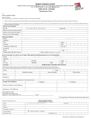 5paisa Nomination Form