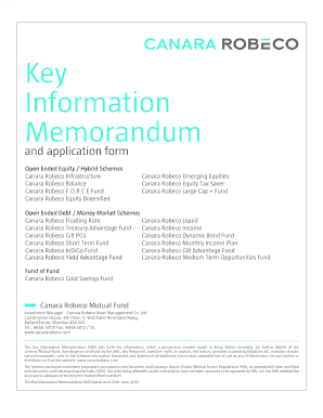 Canara Robeco Common Application Form