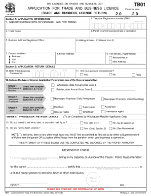 TB01 Return Application Revised 18 08  Form
