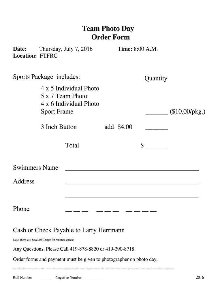  Picture Order Form Ftfrc Com 2016-2024