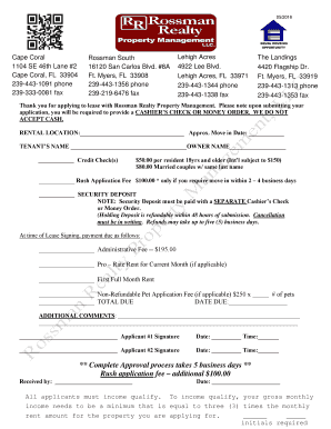 Rossman Realty Property Management Llc  Form