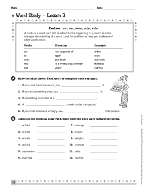 Suffixes Able and Ible Worksheets PDF  Form