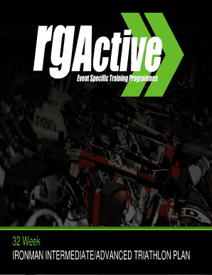 Rg Active Half Ironman Training Plan  Form