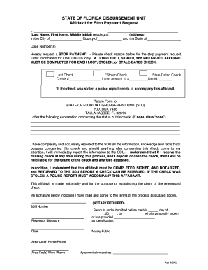  STATE of FLORIDA DISBURSEMENT UNIT Hillsclerk 2003-2024