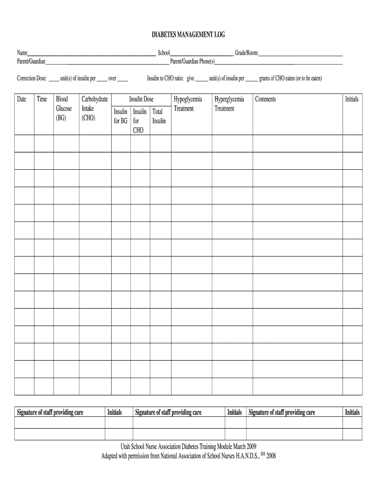  Diabetes Log 2 Uintah 2009-2024