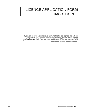 Rms 1001 Form