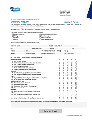 Pdi Report Format in Excel