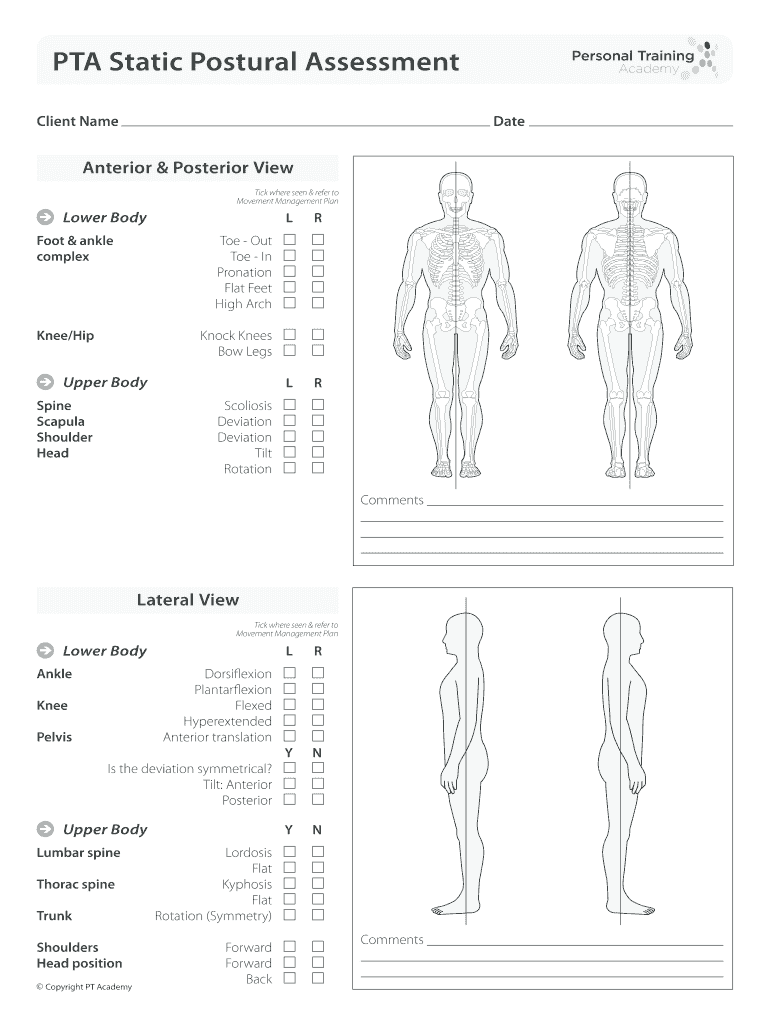 Posture Analysis Form