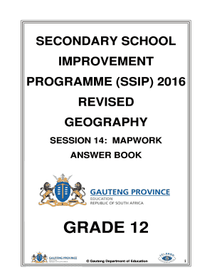 Subject Improvement Plan for Geography  Form
