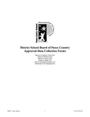 DSBPC Data Collection Forms Pasco County Schools