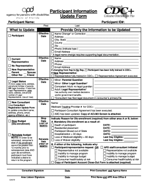  Participant Information Update Form Apd Myflorida Com 2019-2024