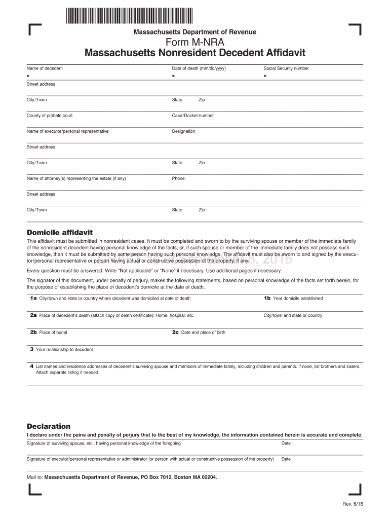 Get and Sign Form Nra 2016-2022