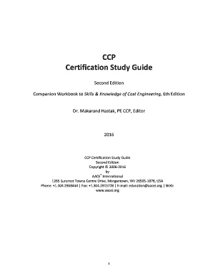 Certified Cost Professional Ccp Certification Study Guide PDF  Form
