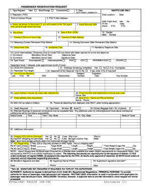 Navy Prr  Form