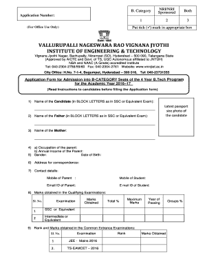 Vnr Vjiet Nri Quota Fees Structure  Form