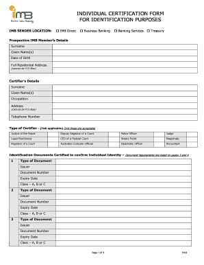 CERTIFIER Form Individual V4 0 IMB Bank