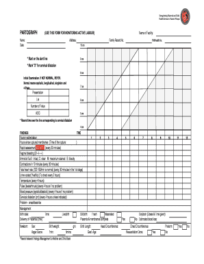 Blank Partograph PDF  Form
