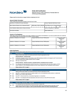 Nordea Dk Fatca Crs  Form