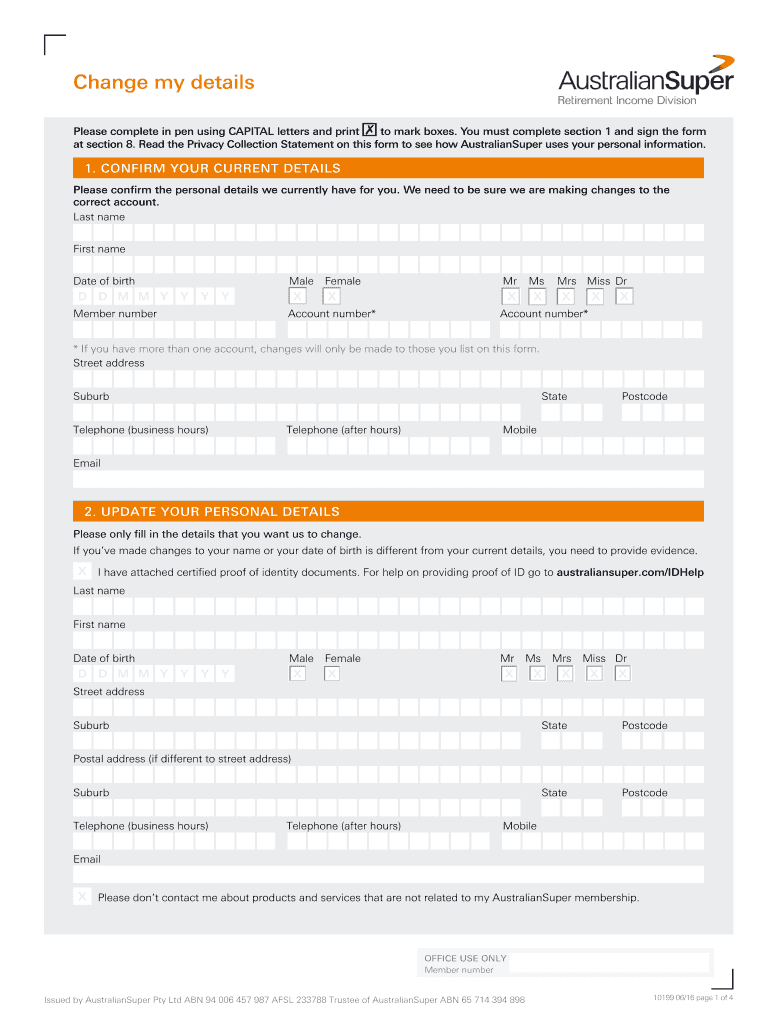  Change My Details Australiansuper Com 2016