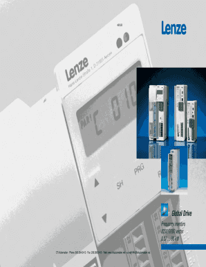 Lenze 8600 Manual PDF  Form