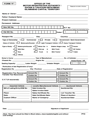 New Motorcycle Registration Online  Form