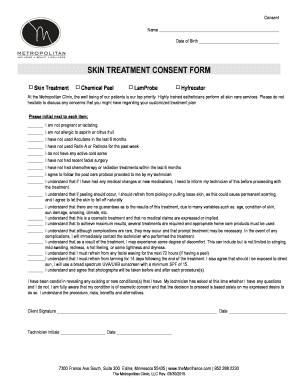 Consent Form for Skin Procedure