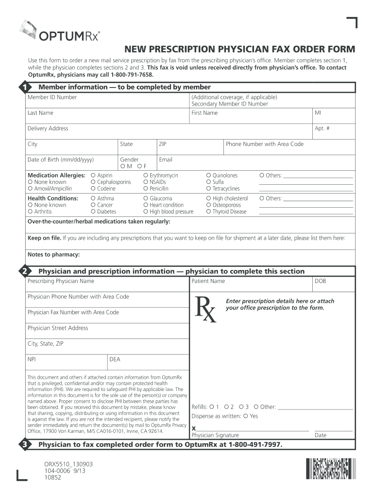  Hard Copy Prescription Refill 2013-2024