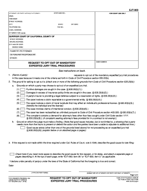 Opt Out Mandatory  Form