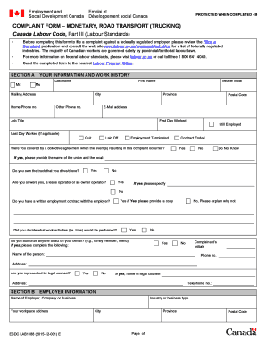 Service Canada Complaint Form