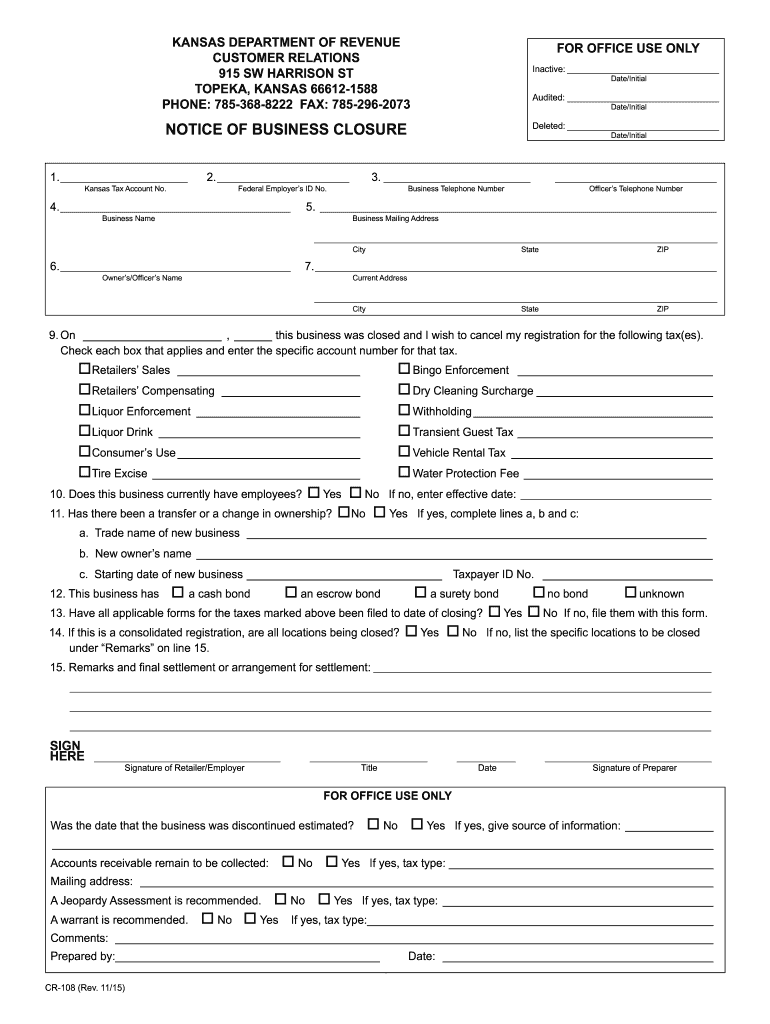 Cr 108  Form