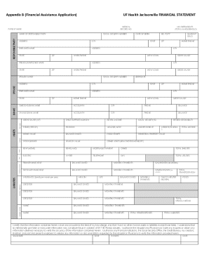 Uf Health Financial Assistance Application  Form