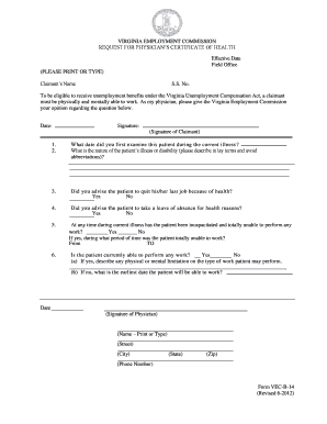 How to Fill in a Vec B 14 Form