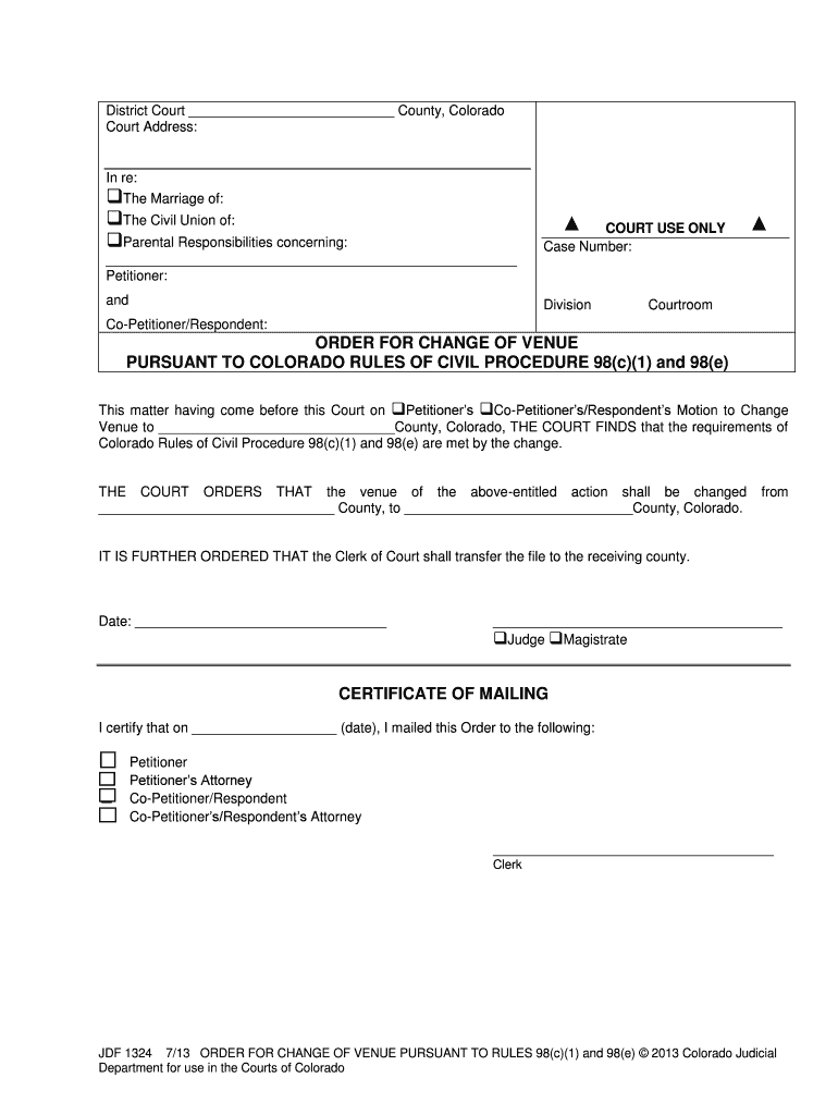 CountyStateCourt Courts State Co  Form