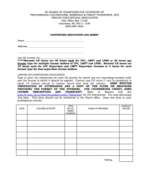 Lpc Hours Log Template Excel  Form