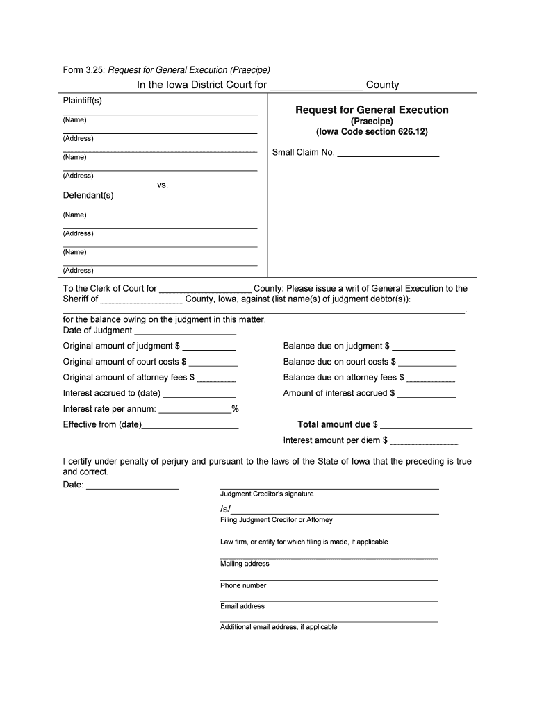 Request General Iowacourts  Form