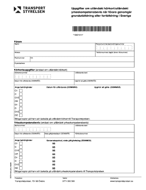 TSTRY1332 Transportstyrelsen Se  Form