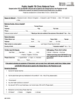 Tb Referral Form