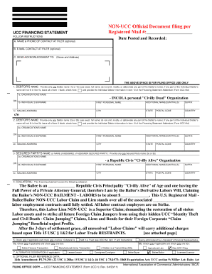 Non Ucc Form