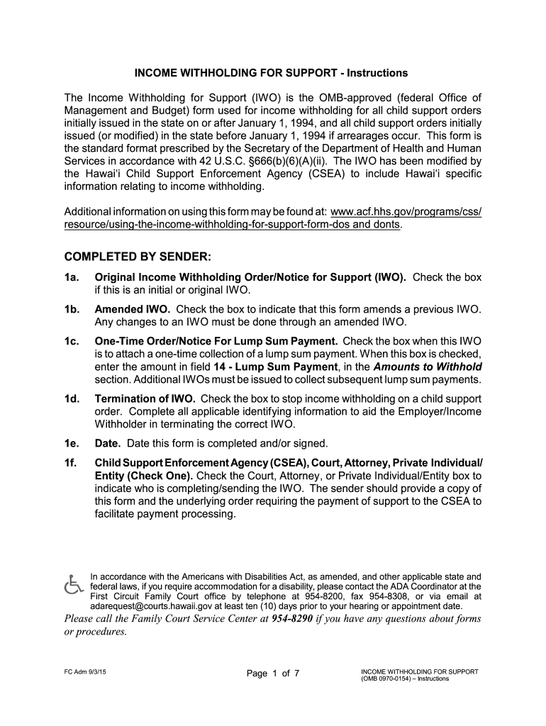 COMPLETED by SENDER Hawaii State Judiciary Courts State Hi  Form