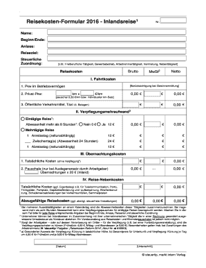 Steuertip Markt Intern Verlag Reisekosten PDF  Form